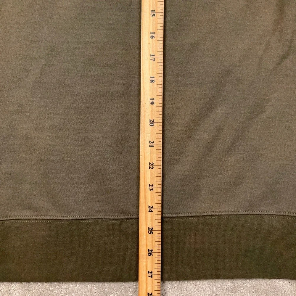 The North Face Sweatshirt Mens Small Olive Green Patch Gorpcore Activewear